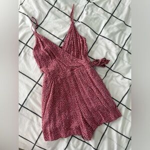 Abercrombie & Fitch Red Floral Romper